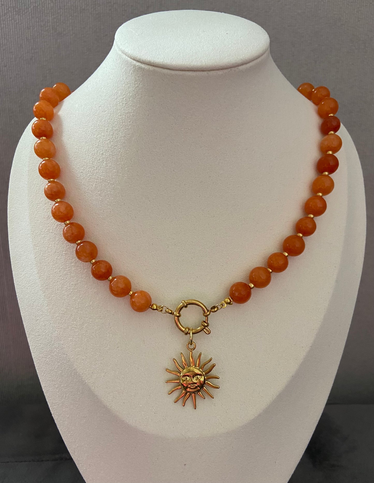 Golden Sunrise – Natuurstenen Kralenketting