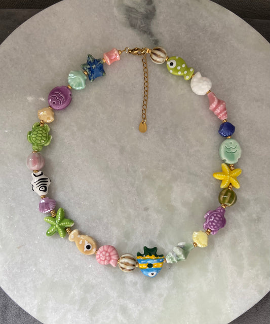 Ocean Dreams – Keramiek Kralenketting