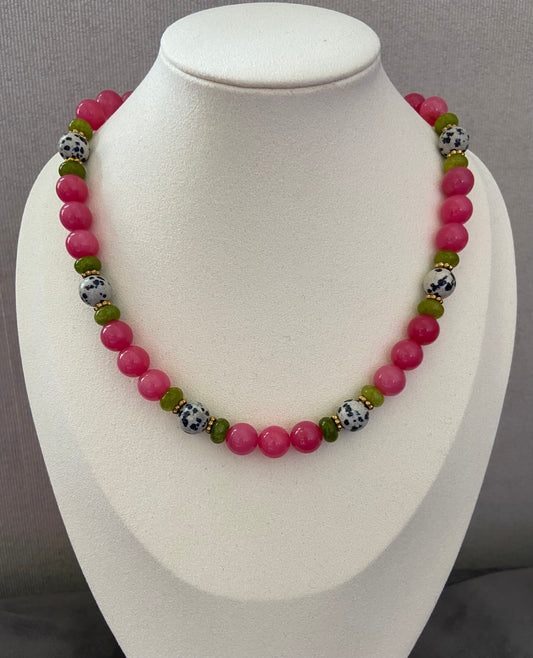 Berry Bloom – Natuurstenen Kralenketting