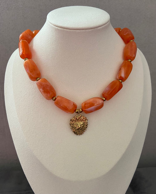 Savannah Glow – Acryl Kralenketting