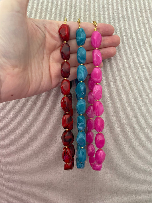 Marble Pop Acryl Kralenketting