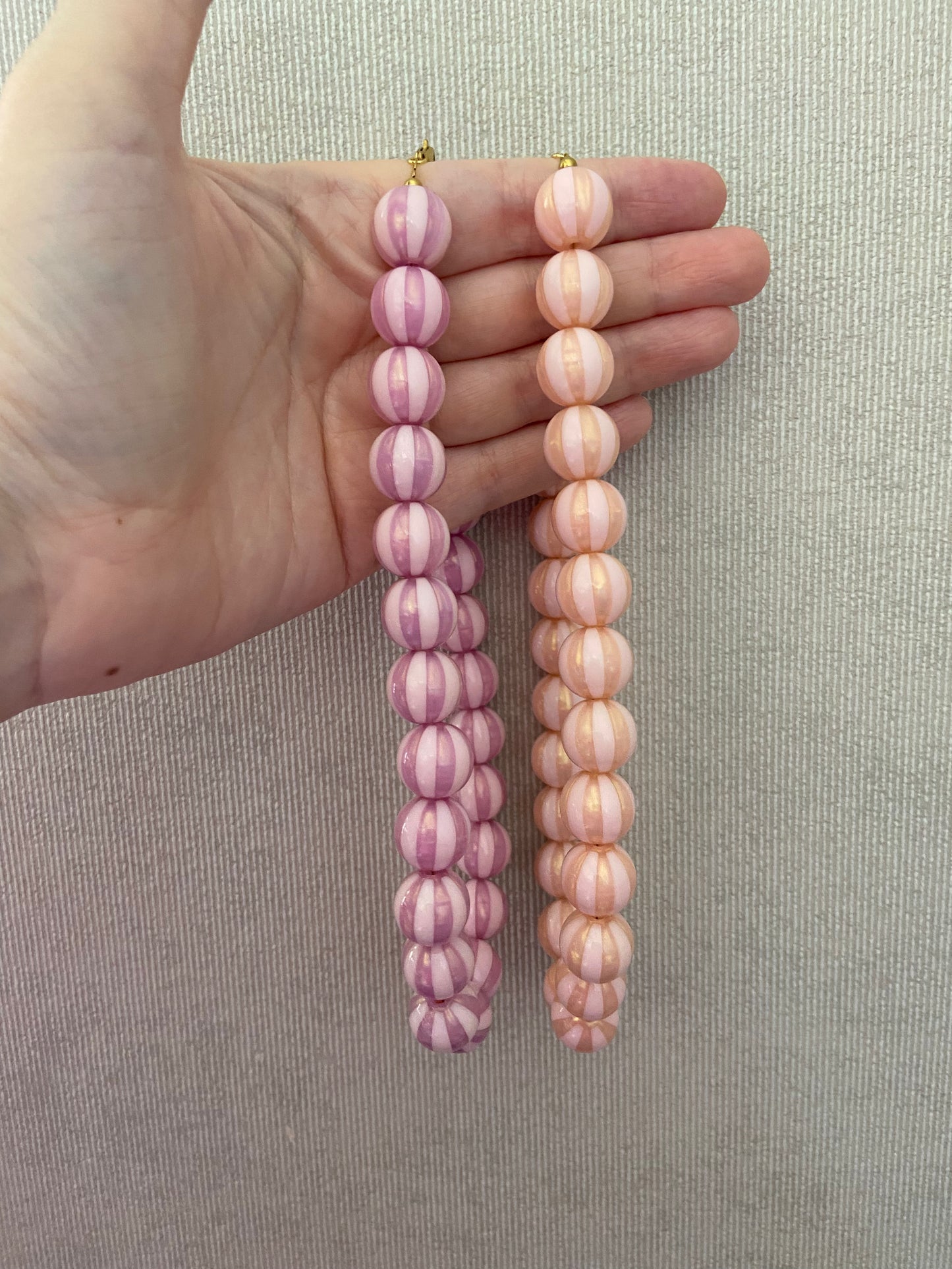 Candy Stripe Acryl Kralenketting