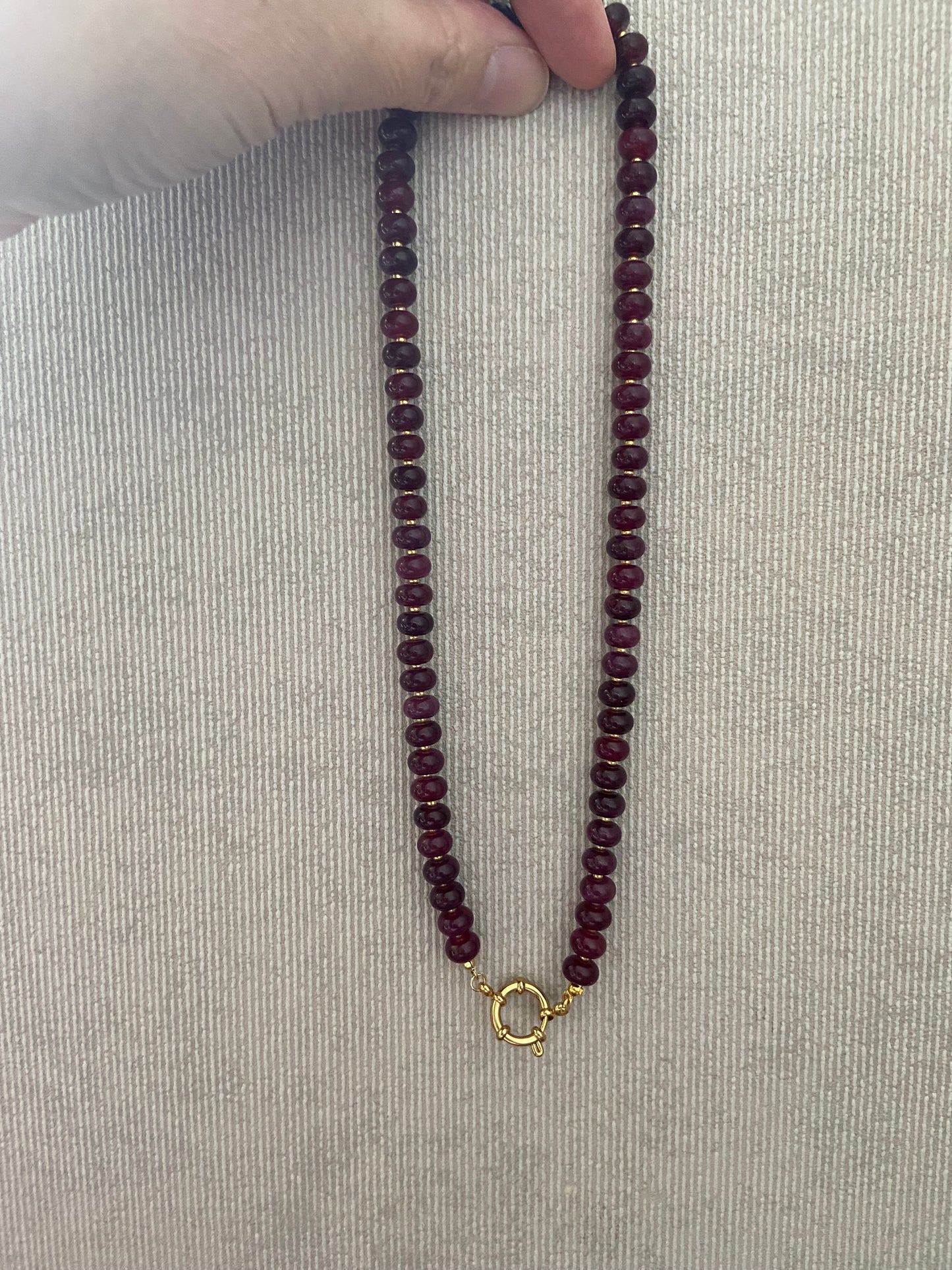 Natuurstenen Kralenketting – Verkrijgbaar in 6 Kleuren