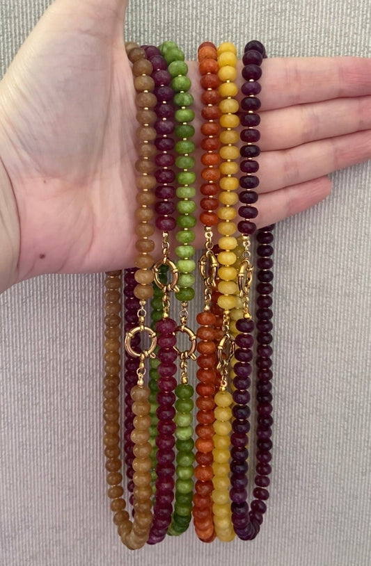 Natuurstenen Kralenketting – Verkrijgbaar in 6 Kleuren